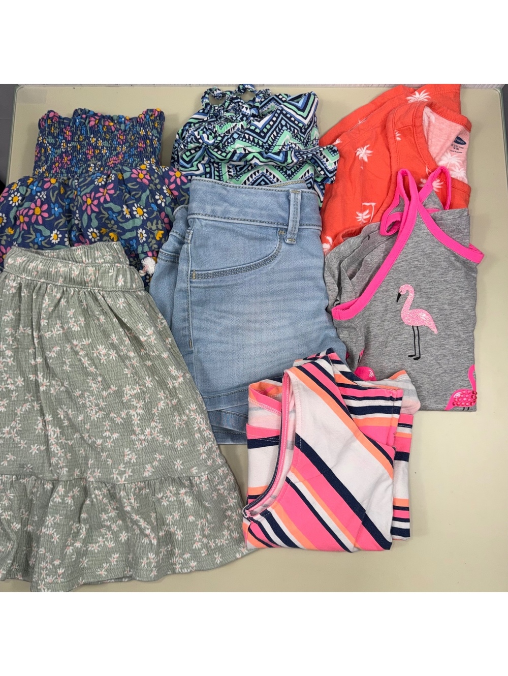 Girls Size 8 Summer Clothes Lot Old Navy Justice 7 Pc